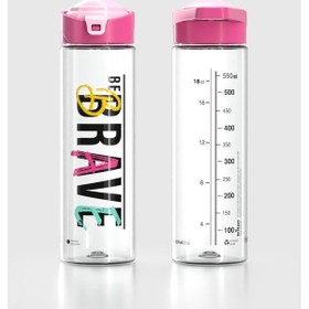 Resim Renga Juno Brave Desen 630 Ml Tritan Matara 912088 Fuşya-pudra Fuşya 