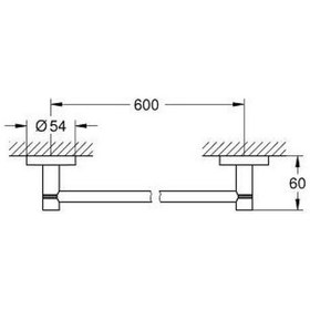 Resim Grohe Essentials Havluluk - 1022512430 Siyah 