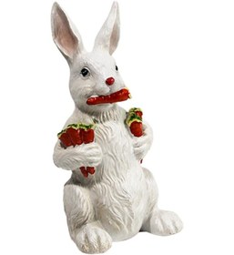 Resim Suntek Bahçe Tavşan Heykeli Yaratıcı Reçine Zanaat Süsleme 