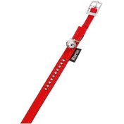 Resim Karlie Deri Taşlı Kedi Tasma Xs 30CM 11mm Kırmızı 