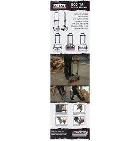 Resim Attlas Tekerlekli Katlanabilir Taşıma Arabası Eco Ta-a0602013 