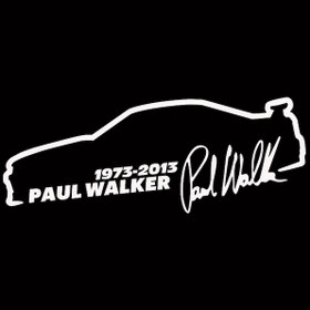 Resim Yansıtıcı Gümüş-2 Adet-araba Etiket Vinil 13 5 Cm Paul Walker Hızlı Ve Öfkeli Moda Yansıtıcı Etiket Araba Komik 3d 