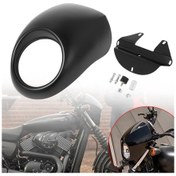 Resim Synodicmonth Harley 883 Xl1200 Motosiklet Modifiye Far Kapağı Mat Siyah İçin Motosiklet Far Kapağı 