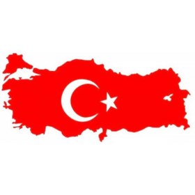 Resim Trend Garaj Türkiye Haritası Sticker 10 x 4 cm 