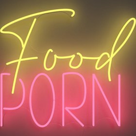 Resim Food Porn Neon Tabela 