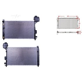 Resim Su Radyatörü Brazing At - 1685000102 Wisco - Mercedes A Serisi W168 A 140-a 160 97-04 Uyumlu 