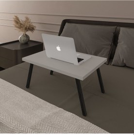 Resim Katlanır Laptop Çalışma Masası-laptopmasa01-kül Gri Kül Gri 