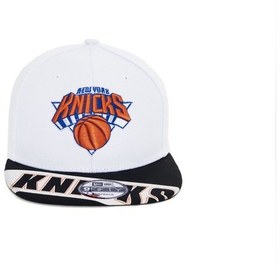 Resim Berellini Knicks Hip-hop Şapka Özel Kolleksiyon Beyaz - Siyah 