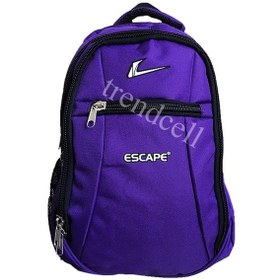 Resim Escape Okul Sırt Çantası 15'' Laptop Notebook Mor Renk 