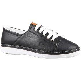 Resim Pandora Moda 25.501 Hakiki Deri Siyah Kadın Günlük Ayakkabı 001 