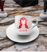 Resim Başak Burcu Tasarım Süblimasyon Türk Kahvesi Fincanı (548788315) 