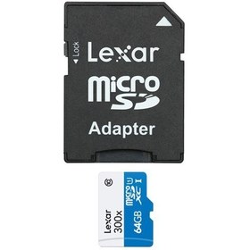 Resim 64GB 300X microSDHC High Speed with Adapter (Class 10) -45Mb/Sn 