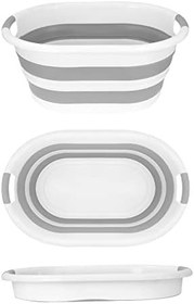 Resim Lirazon 4 Parça Katlanabilir Set - 27 LT Akordiyon Çamaşır Sepeti - 3x Badya SET 