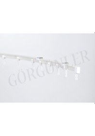 Resim Esnek Oryantal Kıvrılıp Bükülen Perde Rayı Korniş Sistemi (460346846) 