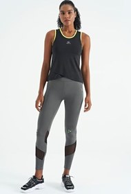 Resim TOMMY LIFE Logo Baskılı Biye Şeritli Kadın Spor Atlet, T13BY-97255 