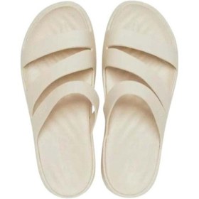 Resim Crocs Getaway Strappy 209587-160 Kadın Bej Sandalet&terlik 