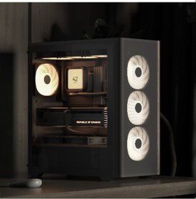 Resim Aerocool D501a Black 1000w 80+ Gold Atx 3.1, 4x12cm A-rgb Fanlı 