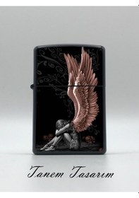 Resim Angel - Benzinli Metal Çakmak Uv Baskı 