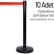 Resim İleri Trafik Yönlendirme Şerit Bariyer 10 Adet Set 