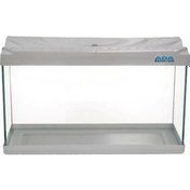 Resim Beyaz Plastik Çerçeveli Akvaryum 50x30x25 Cm 