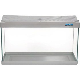 Resim Beyaz Plastik Çerçeveli Akvaryum 50x30x25 Cm 