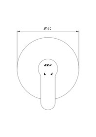 Resim Eca Nita Ankastre Duş Bataryası Sıva Üstü 102167108-Y Gri 