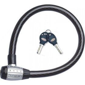 Resim Motobisikletim Zhonglı 25X150 Anahtarlı Halat Kilit, Şifreli Anahtar [84115] 
