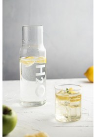 Resim Borosilikat Cam Beyaz Başucu Sürahisi & Cam Sürahi 600 Ml 