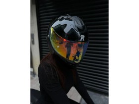 Resim Rivox R1 Parlak Siyah Revo Kapalı Kask 