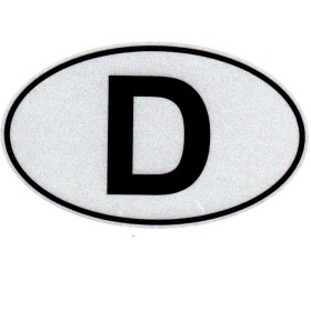 Resim BS.Elektronik Etiketçilere Özel Reflektif Sticker D (Almanya) Özel Sticker Simli D 