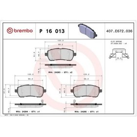 Resim Ford Fiesta 6 On Fren Balatasi 1.5 Tdci 2012-2017 Brembo P16013 