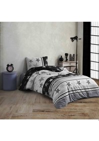 Resim Polo Life Lüks Tek Kişilik Nevresim Takımı-bjk Siyah Beyaz 