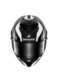 Resim Shark Spartan Gt Pro Karbon Şeffaf Vizörlü Kask Beyaz Siyah 