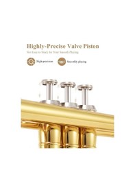 Resim Eastar Etr-380 Standard Si Bemol Trompet Golden 