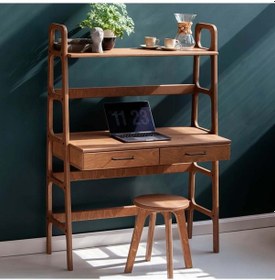 Resim Woodesk Brisa Ahşap Çalışma Masası 140x120 Tik Renk CPT4641-120 