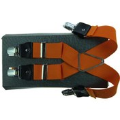 Resim Turuncu Renkli Pantolon Askısı 4 Klipsli Turuncu 