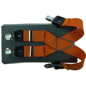 Resim Turuncu Renkli Pantolon Askısı 4 Klipsli Turuncu 