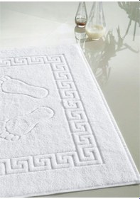 Resim Alla Turca Jakarlı Ayak Havlusu Ayak İzli Çok Renkli 