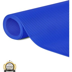 Resim Edükkanım Kaydırmaz Mavi Bal Petek Paspas EN:120CM 120 x 600 