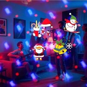 Resim Sunshine011 Usb Noel Projeksiyon Lambası Rgb Led Işık Efekti Disko Topu Kulüp Parti Dekor 