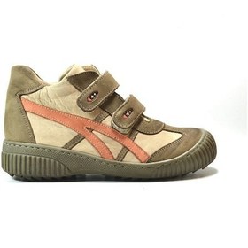 Resim Onlo Ayakkabı Chs.03 Deri Haki Ortopedik Erkek Çocuk Ayakkabı 