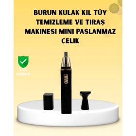 Resim Ponna Şarjlı Burun ve Kulak Kılı Temizleme Cihazı 