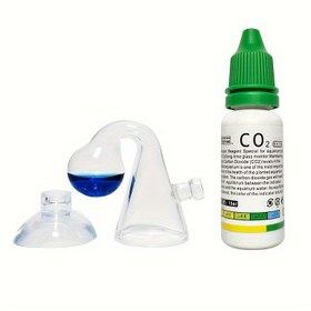 Resim Balık Tankı Bitkileri İçin 15ml Sıvı Çözelti İle Cam Damlama Kontrol Cihazı, Plastik Malzeme, Balık Dostu Test 