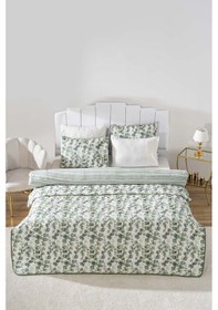 Resim Rivaistanbul Okaliptus Çift Kişilik Nevresimli Pike Takımı - 7 Parça Çeyiz Seti Yeşil 