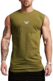 Resim GENIUS STOREErkek Nem Emici Hızlı Kuruma Atletik Teknik Performans Sporcu Sıfır Kol T-shirt 