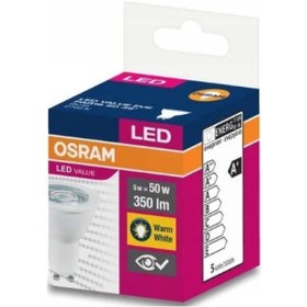 Resim Osram Led Spot 4,5w Sarı Işık Gu10 350lm 