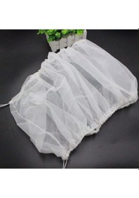 Resim Lebihmurah 3375 Fileli Papağan Kafesi Etek-1 Kuş Kafesi Örtüsü-beyaz 