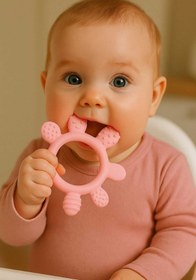 Resim CKM silikon Silikon Bebek Diş Kaşıyıcı Parmak Model Pembe 