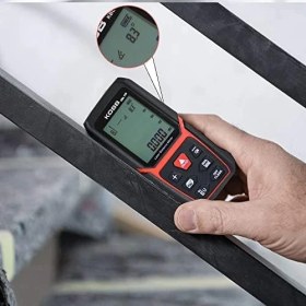 Resim KBL100 100M Profesyonel Li-Ion Şarjlı Lazer Metre, Kırmızı/siyah 