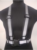 Resim lawrenceshop Reflektörlü Yelek - Motosiklet, Bisiklet Ve Scooter Gece Görüş (Yeni Yasaya Uygun)siyah 